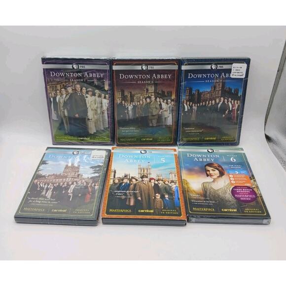 Downton Abbey PBS Series Complete Seasons 1-6 1 2 3 4 5 6 New Sealed DVD Set - Picture 1 of 7